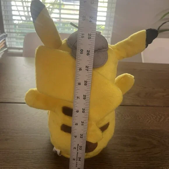 Detective Pikachu Movie Talking Pokemon And Ears Move 12" Plush 2019 - Picture 6 of 9